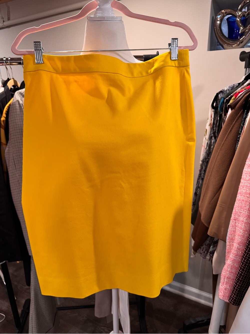 J. Crew Sunny Yellow Pencil Skirt